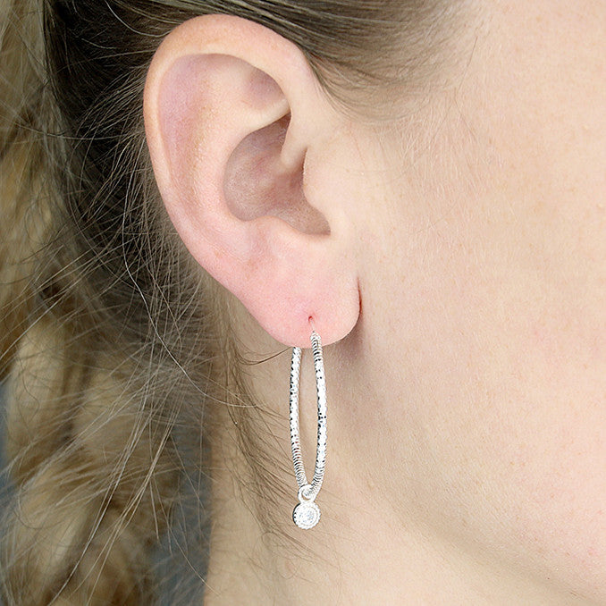 Sterling Silver Classic Hoop Earrings 30mm