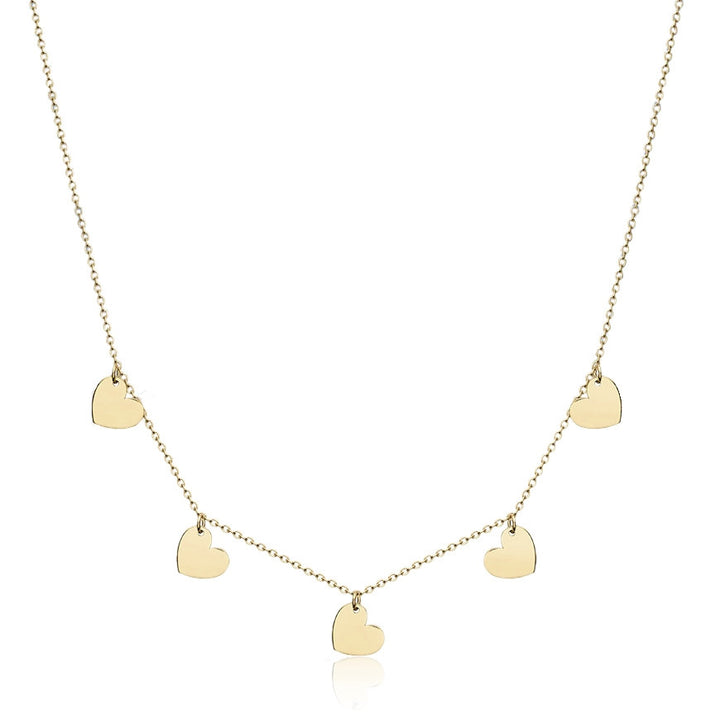 9ct Gold Heart Charm Necklace