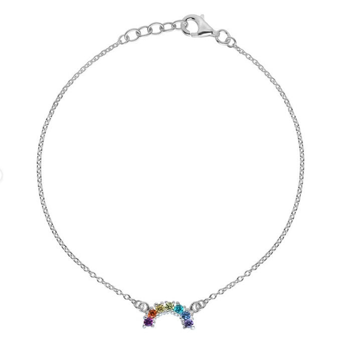 Sterling Silver Rainbow Bracelet