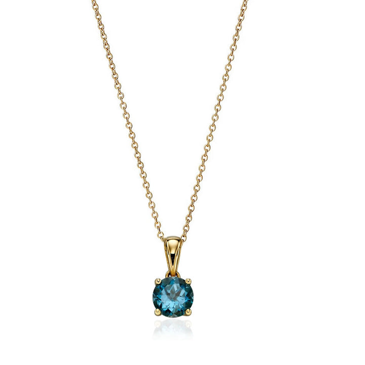 9ct Gold Topaz December Birthstone Pendant