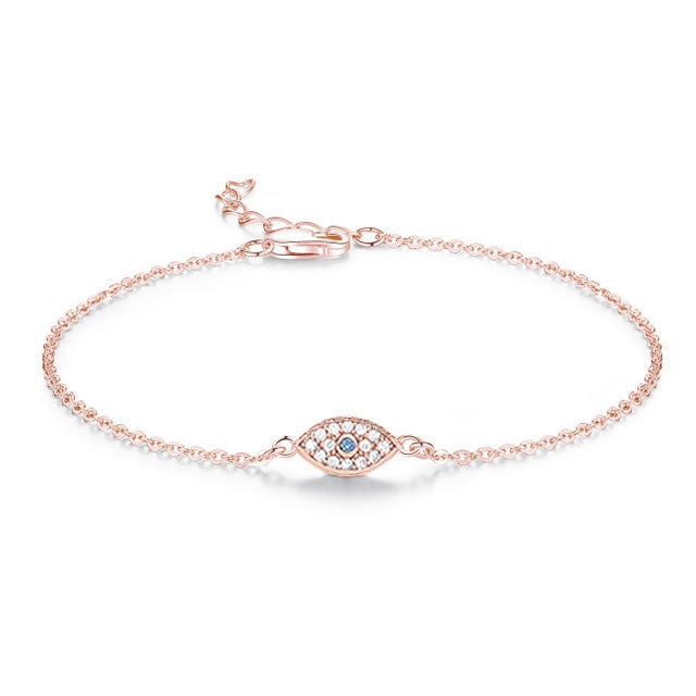 Rose Gold Evil Eye Protection Bracelet