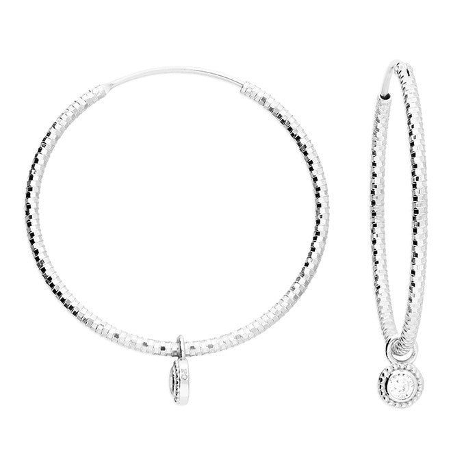 Sterling Silver Classic Hoop Earrings 30mm