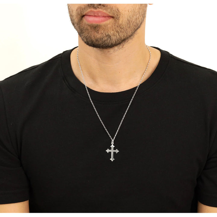 Men's Sterling Silver Cross Pendant