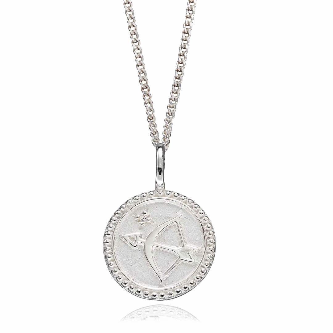 Sterling Silver Strength & Growth Disc Pendant