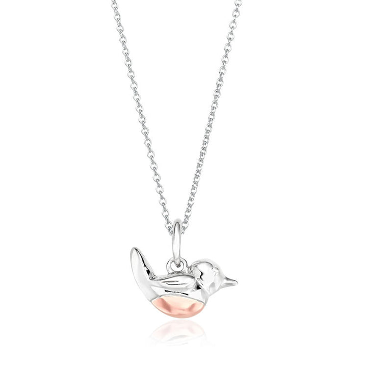 Children's Sterling Silver Robin Necklace