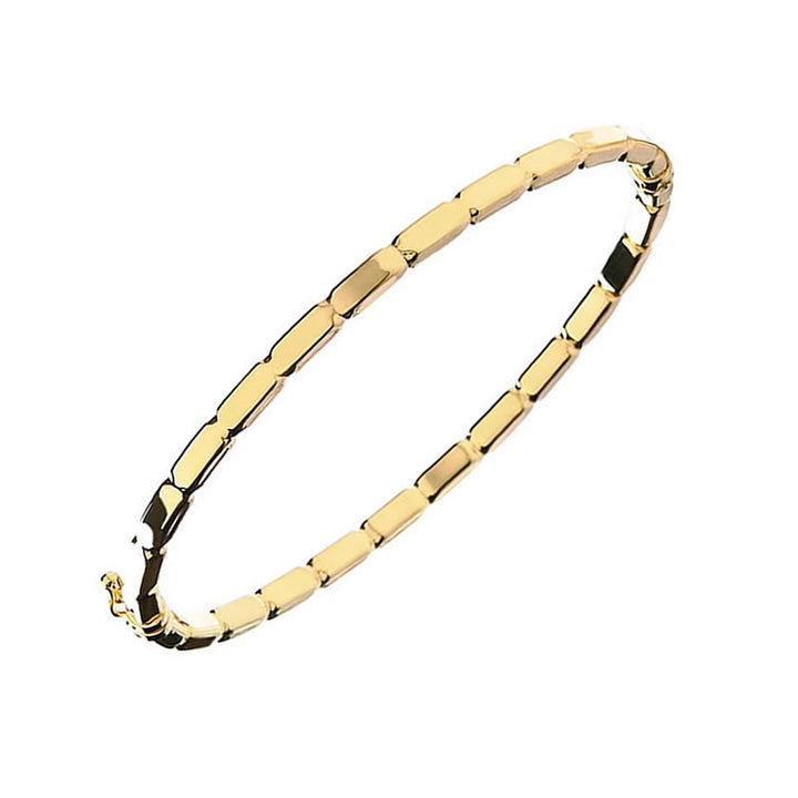 9ct Yellow Gold Bar Link Bangle