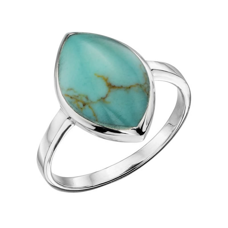 Sterling Silver Turquoise Ring – Bijou Jewellery