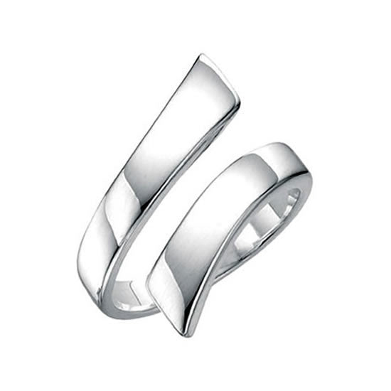 Silver Wrap Around Twist Ring