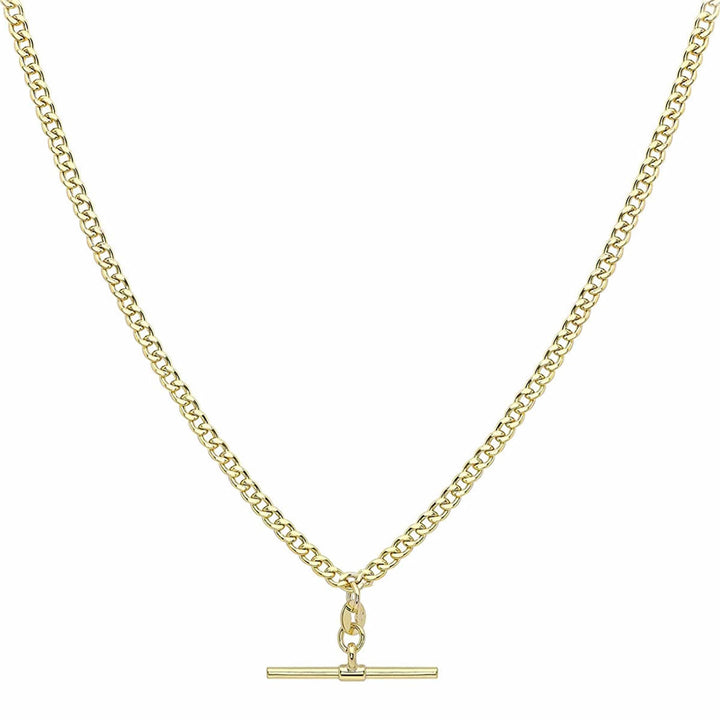 9ct Gold T-Bar Necklace