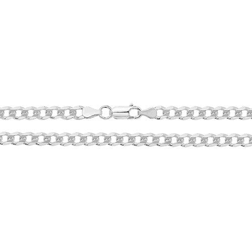Men's Solid Silver Curb Chain 5mm
