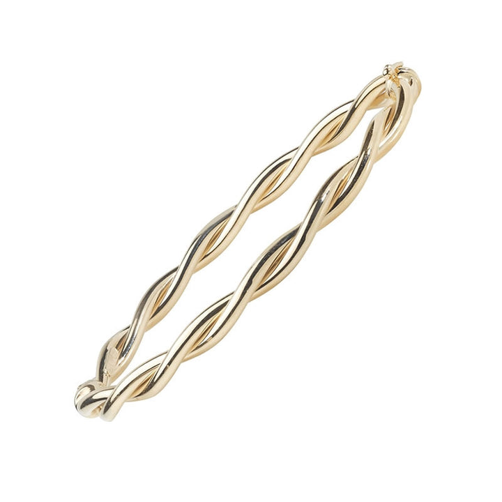 9ct Yellow Gold Twist Bangle