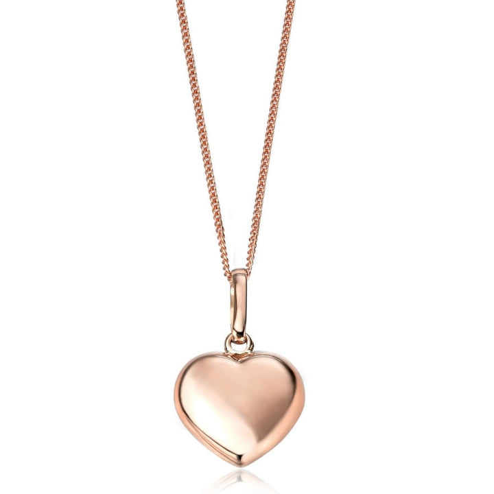 9ct Rose Gold Heart Pendant