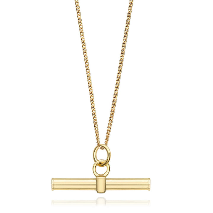 9ct Gold T-Bar Pendant