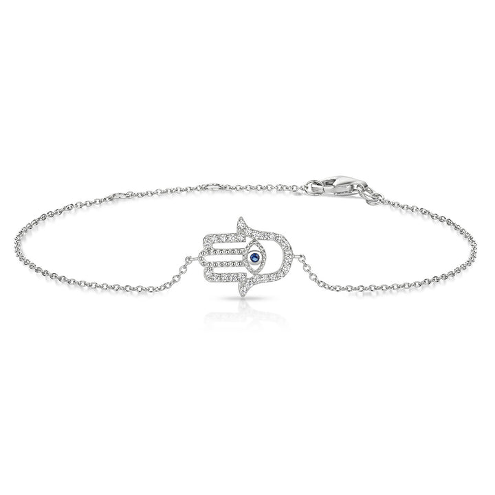 Sterling Silver Evil Eye Bracelet