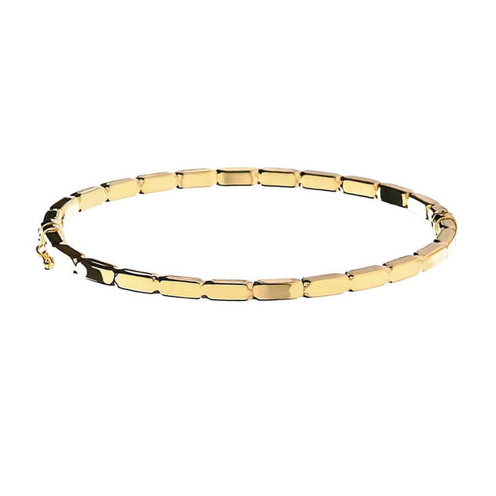 9ct Yellow Gold Bar Link Bangle