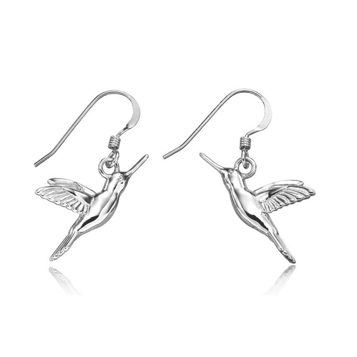 Sterling Silver Hummingbird Earrings