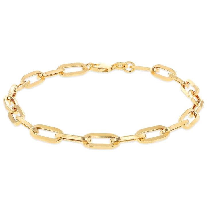 9ct Gold Paper Clip Oval Link Bracelet