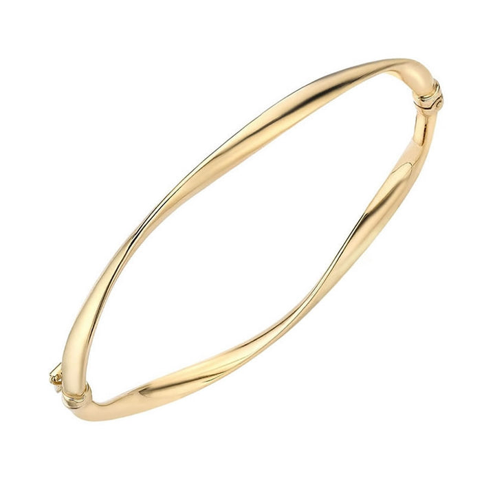 9ct Gold Twist Bangle