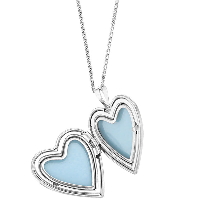 Children's Silver Unicorn Heart Locket