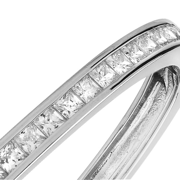 Sterling Silver Cubic Zirconia Baby Bangle