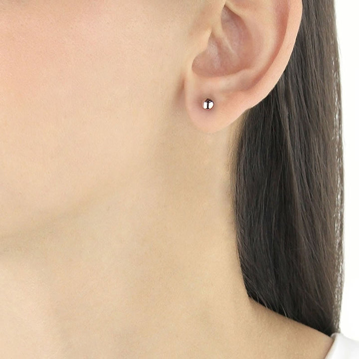 9ct Rose Gold Ball Stud Earrings