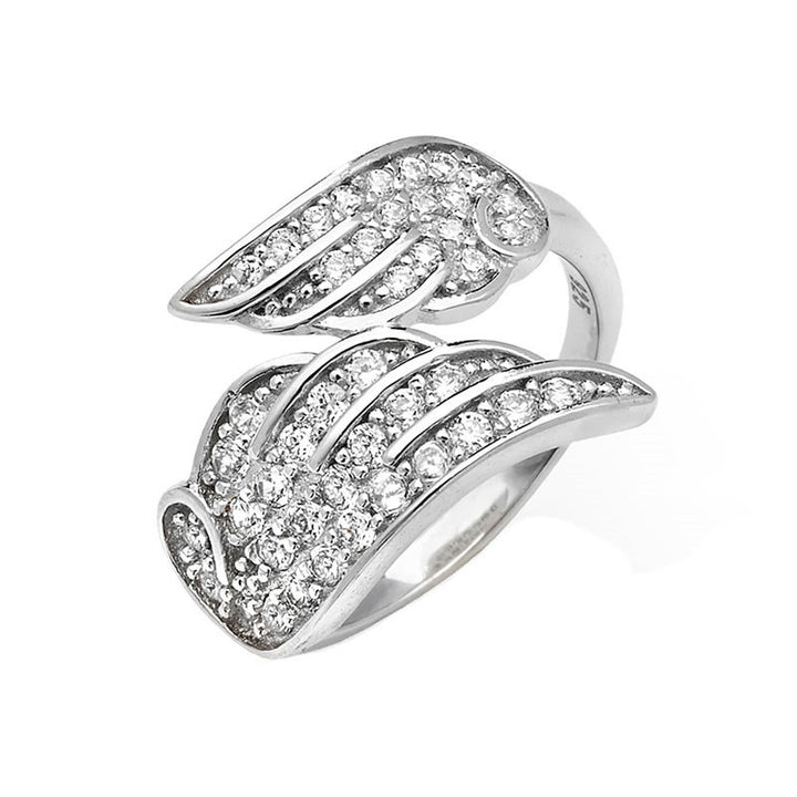 Sterling Silver Angel Wings Ring