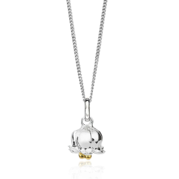Sterling Silver May Birth Flower Lily of the Valley Necklace