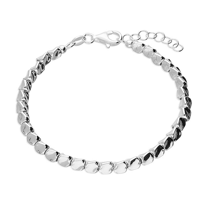 Sterling Silver Pebble Bracelet