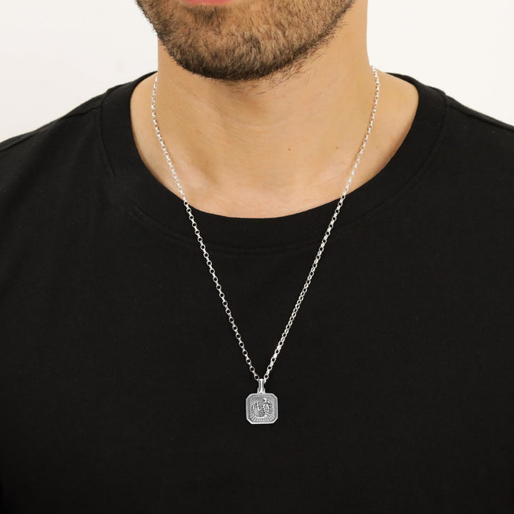 Men's Sterling Silver Scorpio Zodiac Pendant