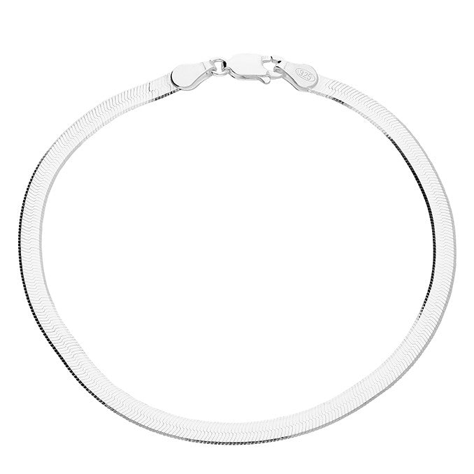 Sterling Silver Herringbone Bracelet