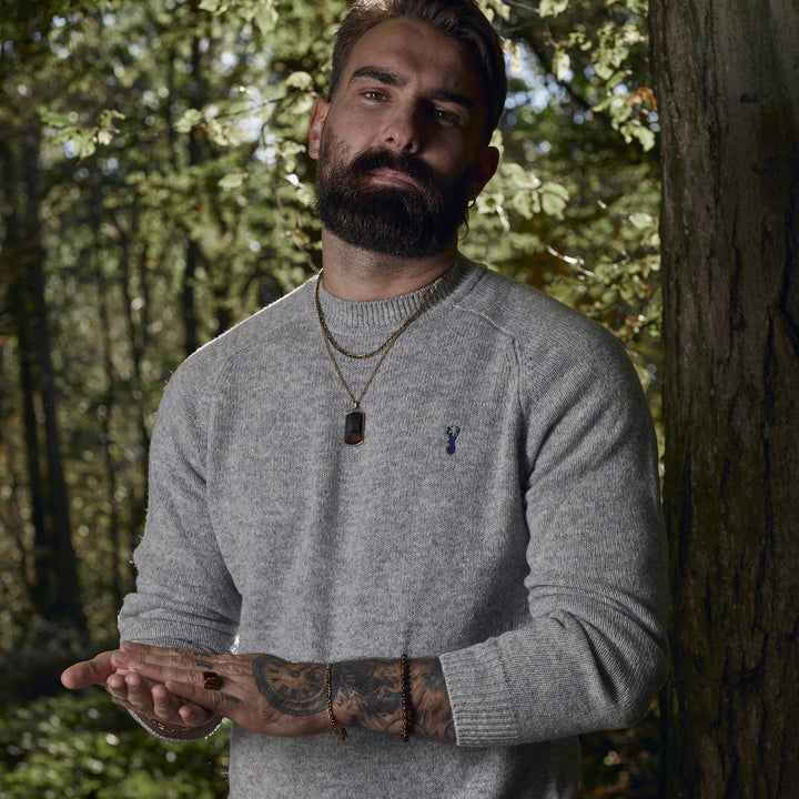 Men's Gold Tigers Eye & Figaro Layering Chain Set