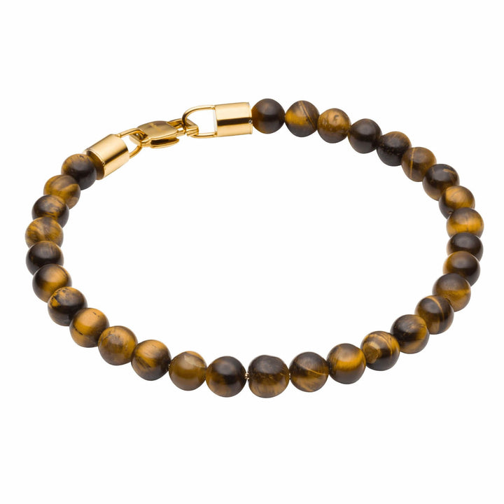 Men's Tigers Eye Bead Bracelet