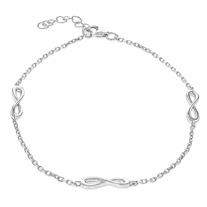 Sterling Silver Infinity Link Bracelet