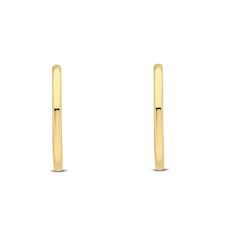 9ct Gold Solid Hinged Clicker Hoops 15mm