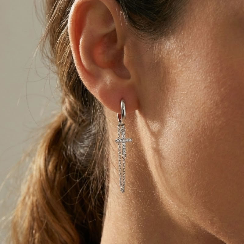Bruening Wide Criss-Cross Silver Huggies - Troy O'Brien Fine Jewellery Bruening Wide Criss-Cross Silver Huggies - Troy O'Brien Fine Jewellery
