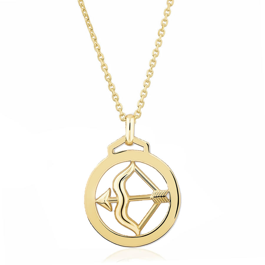 9ct Gold Sagittarius Zodiac Pendant