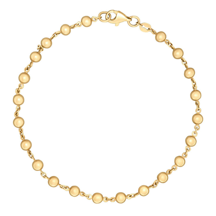 9ct Gold Bead Chain Bracelet