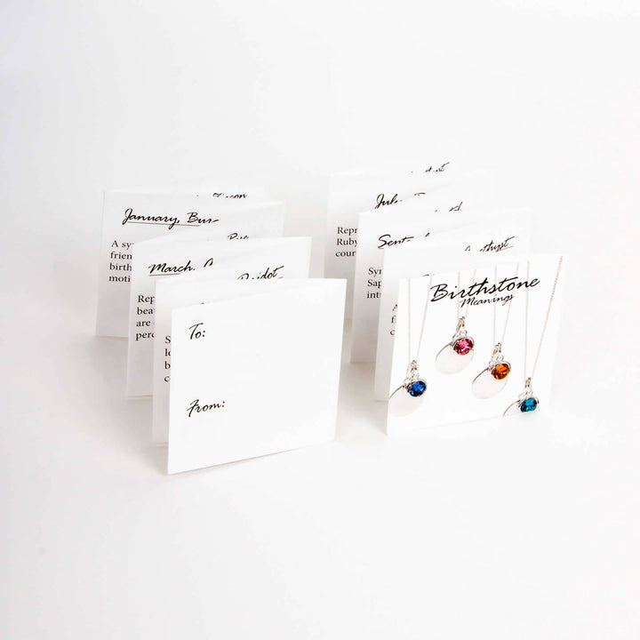 Birthstones meaning card