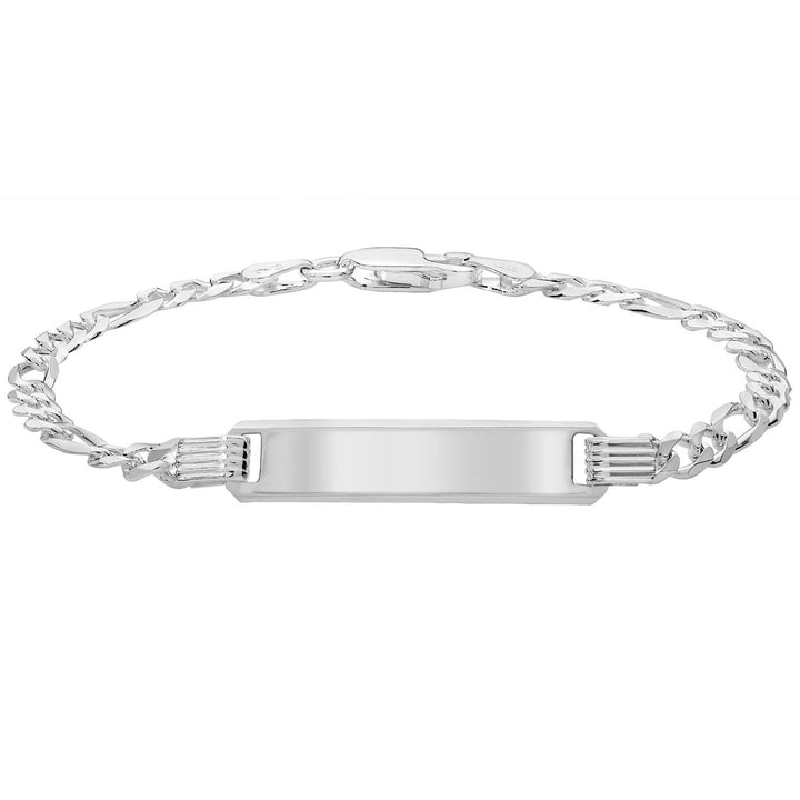 Boys Sterling Silver Personalised ID Bracelet