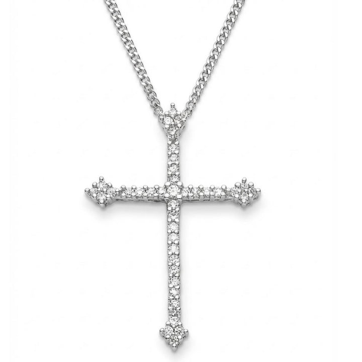 Sterling Silver Fancy Cross Pendant