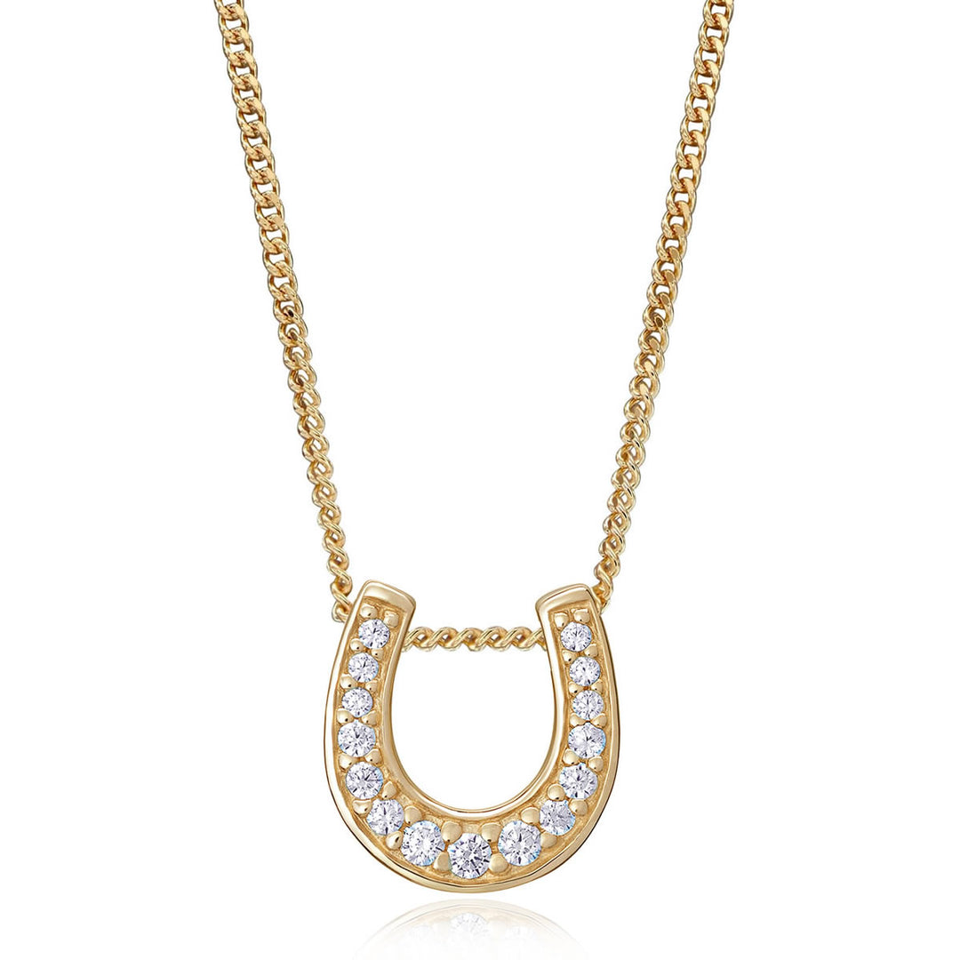9ct Gold Horseshoe Necklace