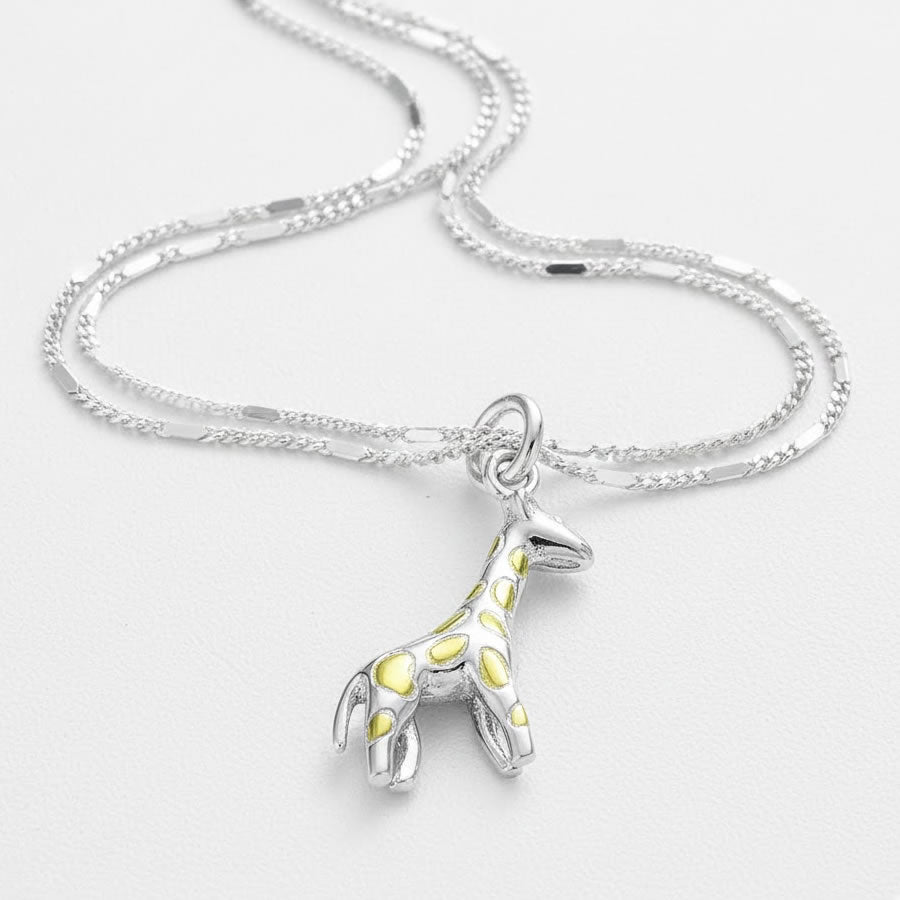 Children's Sterling Silver Giraffe Necklace