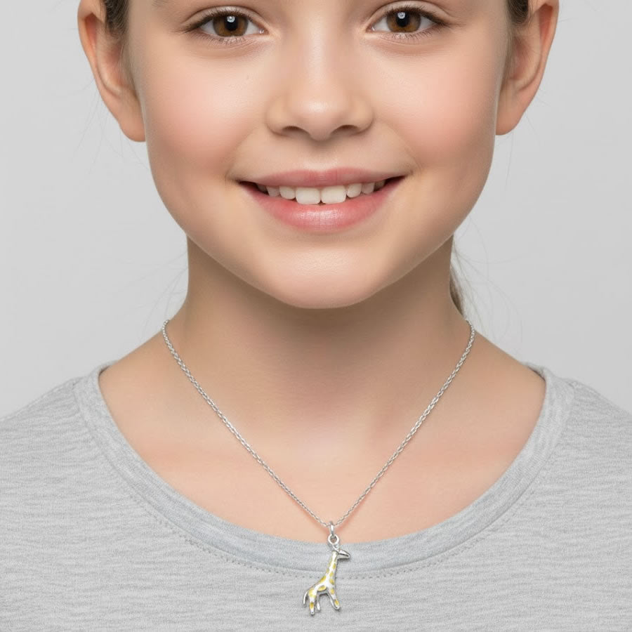 Children's Sterling Silver Giraffe Necklace