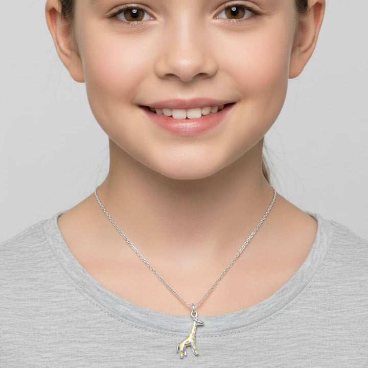 Children's Sterling Silver Giraffe Necklace