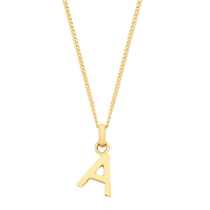 9ct Gold Initial A Pendant
