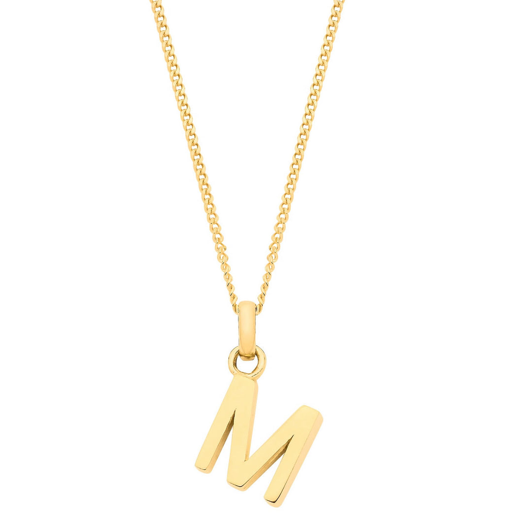 9ct Gold Initial M Pendant