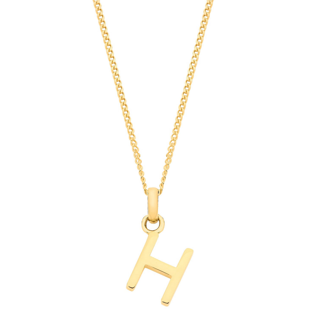 9ct Gold Initial H Pendant