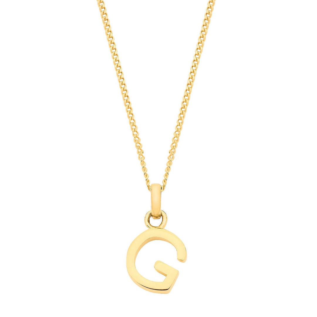 9ct Gold Initial G Pendant