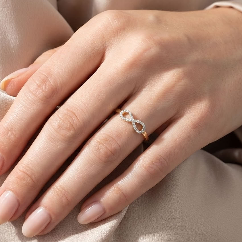 9ct Gold Forever Infinity Ring