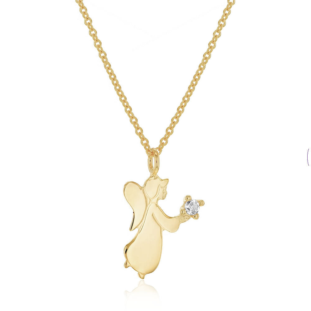 Children's 9ct Gold Guardian Angel Pendant